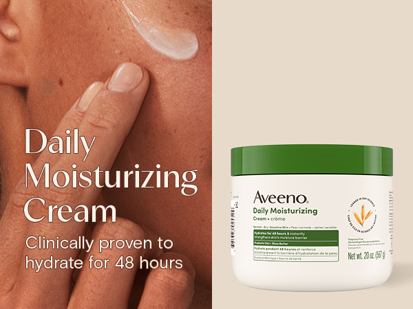 Daily Moisturizing cream is clinically proven to hydrate for 48 hours