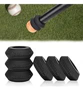Hikeen 6 PCS Baseball Bat Grip Choke Up Rings Bat Choke with Baseball Bat Weighted Swing Knob 15 ...