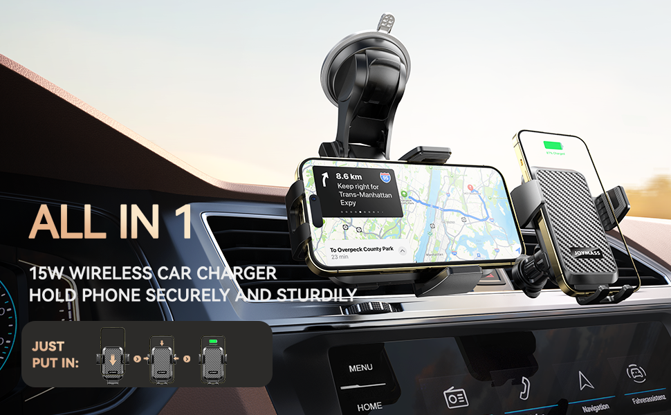 wireless car charger mount