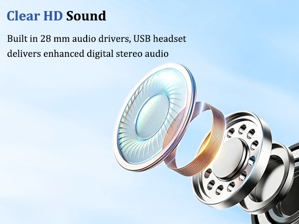 usb headset with microphone for pc