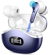 Wireless Earbuds, Bluetooth Headphones 5.4 HiFi Stereo Ear buds with ENC Noise Cancelling Mic, 40...