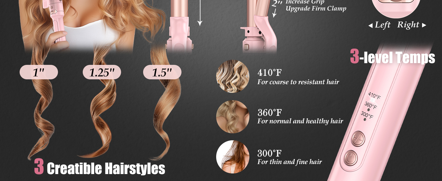 auto rotating curling iron brush