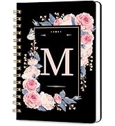 Hllwxrk Lined Spiral Journal Notebook, A5 College Ruled Spiral Notebook for Women, Hardcover with...