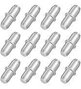 Oualhoo 5mm Diameter Shelf Pins, Heavy Duty Bookshelf Pegs, Metal Support Holders for Cupboard Bo...