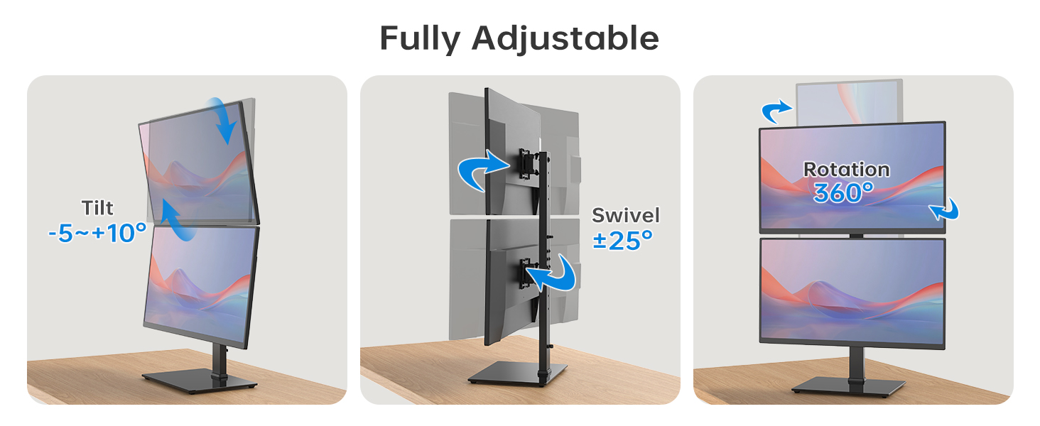 vertical monitor mount