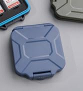 JJC Small SD Card Case Holder, Slim Memory Card Storage Case for 4 SD &amp; 8 Micro SD TF Cards, Wate...