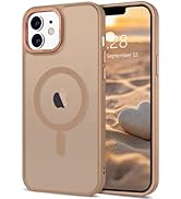 AVESEXTOL Magnetic for iPhone 12 Case &amp; iPhone 12 Pro Case [Compatible with Magsafe] Translucent ...