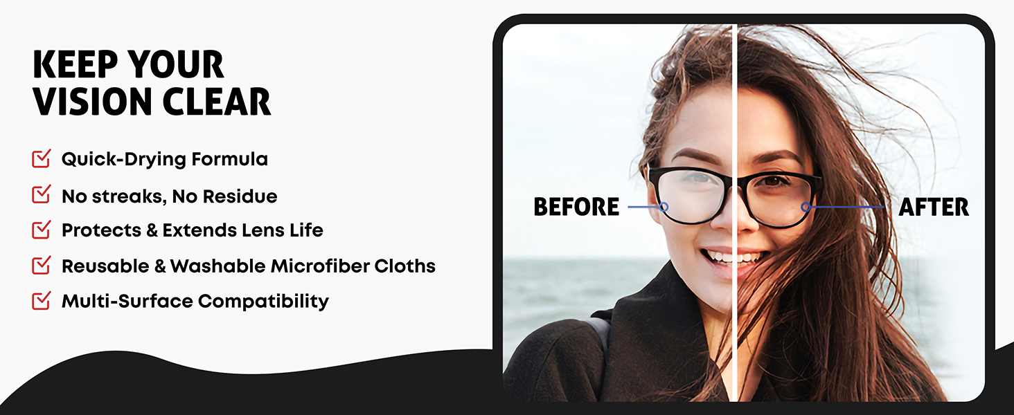 lens cleaning kit, camera cleaning kit, screen cleaner spray, eyeglass cleaning kit
