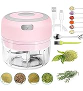 Electric Herb Grinder 3.5-Inch 3.4oz - USB Rechargeable Adjustable Coarseness, Waterproof for Her...