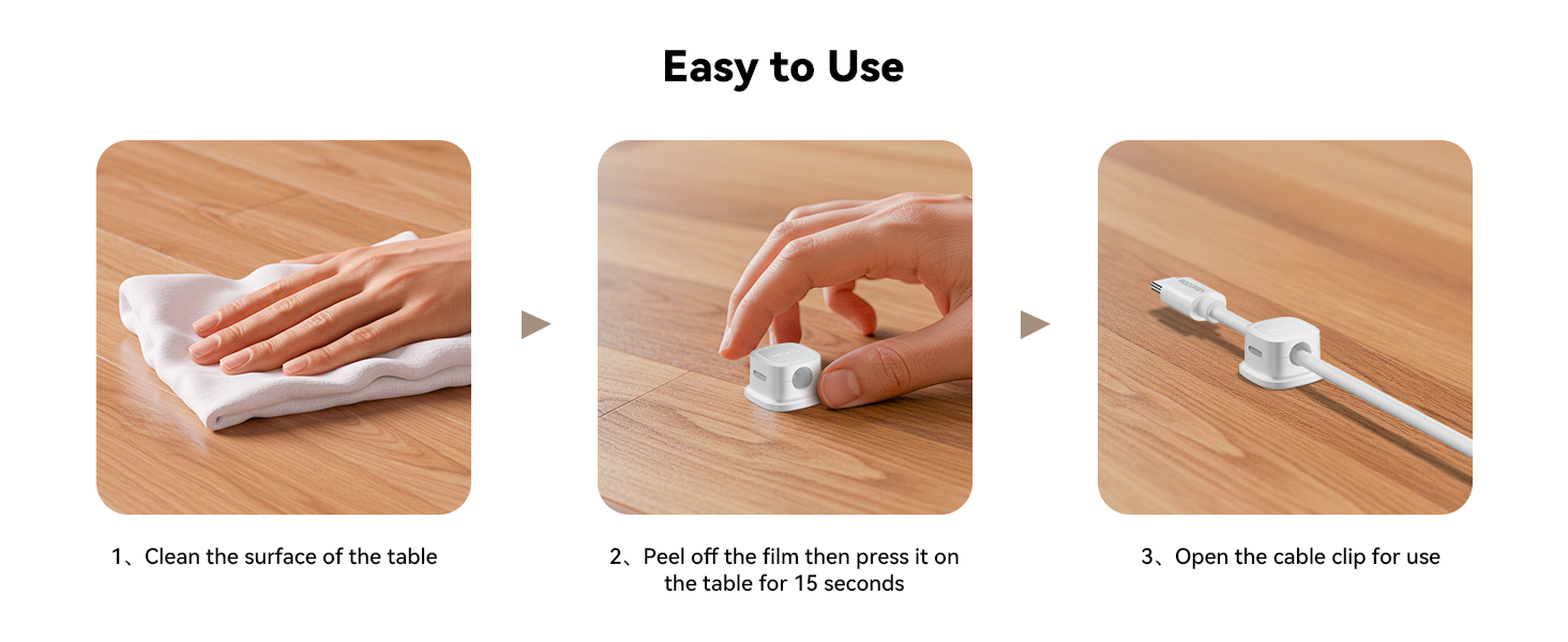 Magnetic Cable Clips