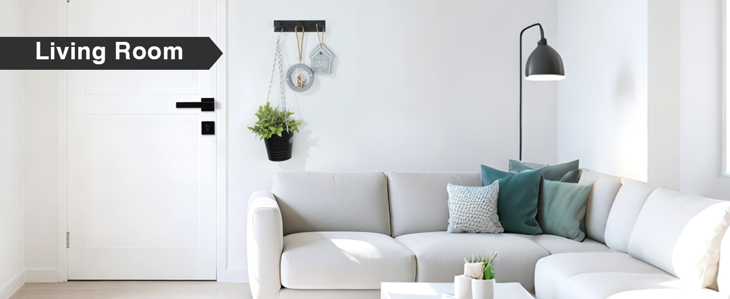 Alise Coat Hooks Wall Mount Hat and Coat Rack