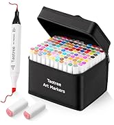Taotree Alcohol Markers 121 Colors Dual Tips Art Markers Sketch Pens Set, Art Supplies Kit, Drawi...