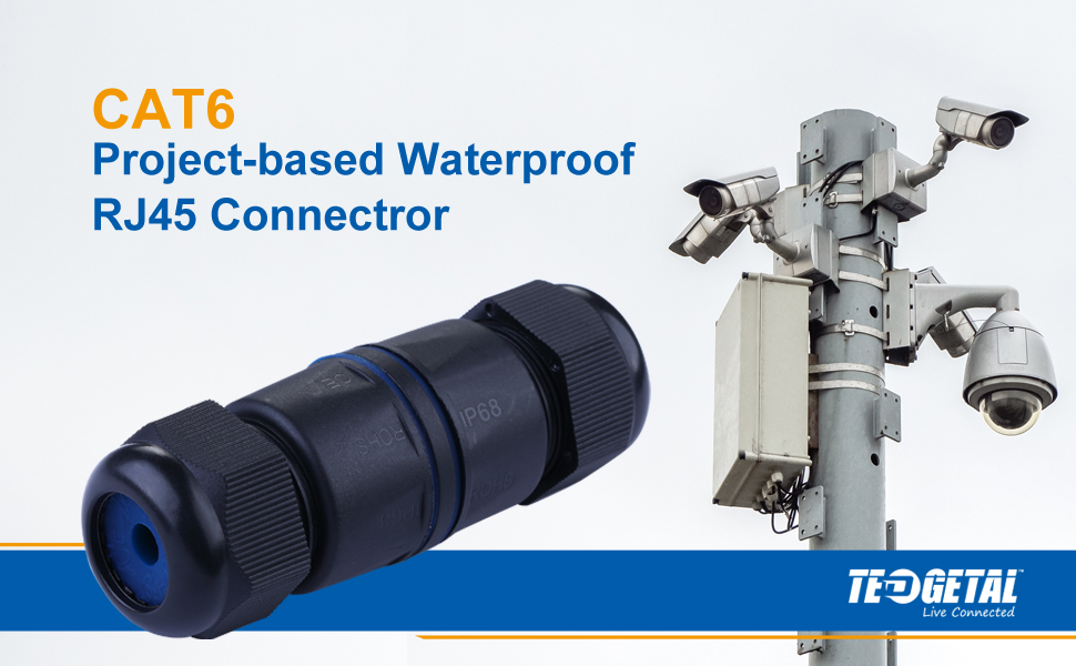 Female Outdoor LAN Coupler Adapter