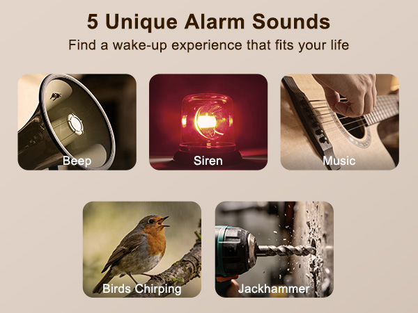 bed vibrating alarm clock