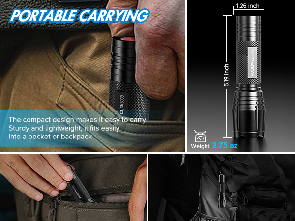 pocket flashlight Ideal Size