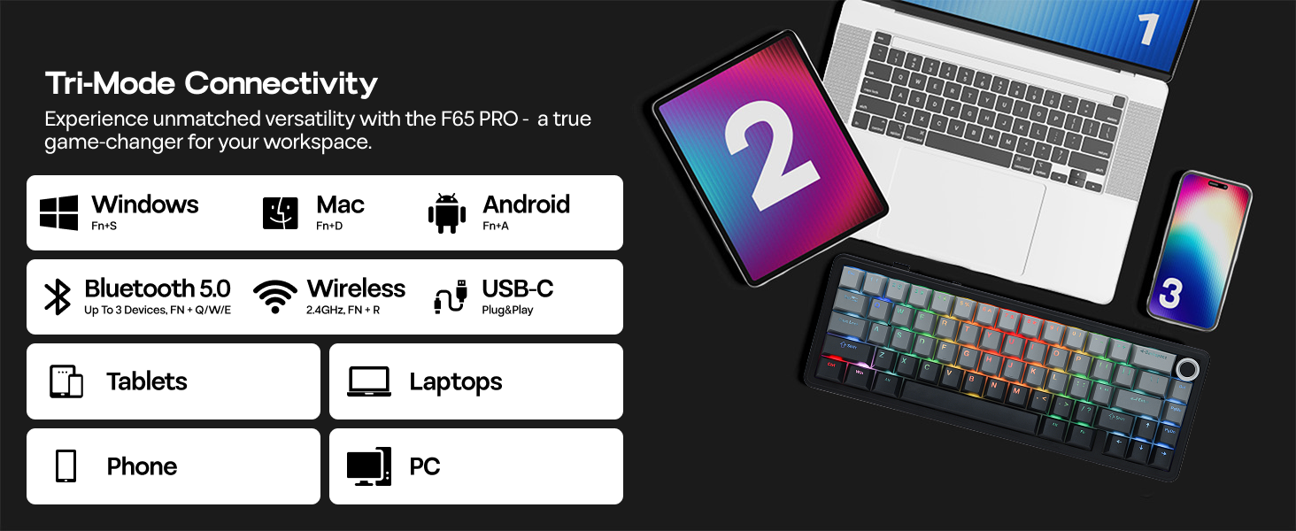 F65PRO Wireless Gaming Keyboard