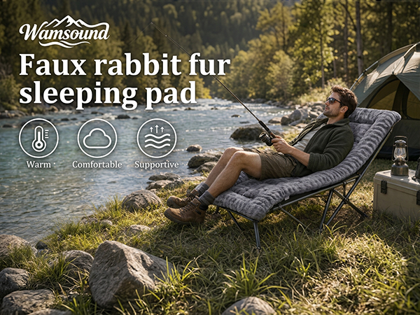 Wamsound Faux Rabbit Fur Sleeping Pad