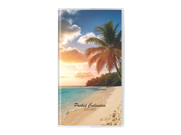 Pocket Calendar 2025-2027, Purse Monthly Planner