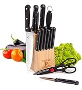 Moss &amp; Stone Stainless Steel Serrated Knife Set | Premium Kitchen knives Set With High-Carbon Sta...