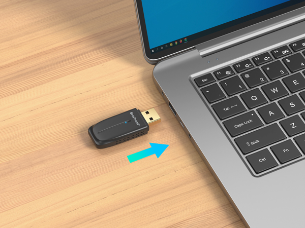 Initial Setup Step 1 Plug BrosTrend USB WiFi 6 Adapter into USB 3.0 Port of PC