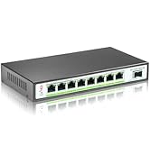 XikeStor 8 Port 2.5G Web Managed Ethernet Switch with 10G SFP+, 2.5 Gigabit Network Switch Suppor...