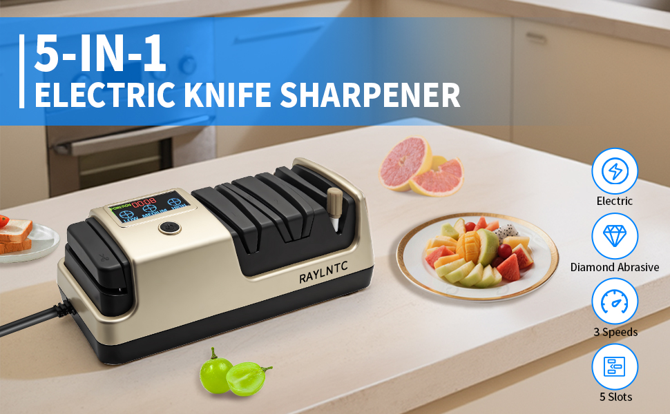 5-in-1 Electric Knife sharpener