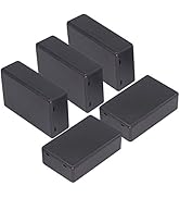 Zulkit 5Pcs Project Boxes ABS Plastic Electrical Project Case Power Junction Box Black 3.15 x 1.9...