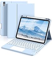 ZKTUYU for iPad 11th 10th Generation Case with Keyboard, 7-Colors Backlit, Folio Cover with Penci...