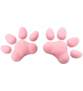 EBIEFLY A Pair of Women 3D Cat Paw Socks Thigh High Stockings Accessory Pink Cute Pad Socks DIY C...