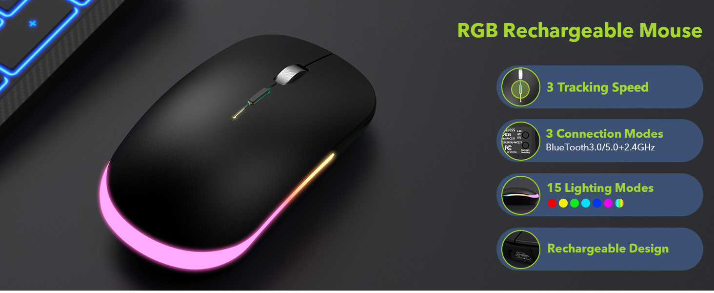 Wireless Keyboard and Mouse Bluetooth