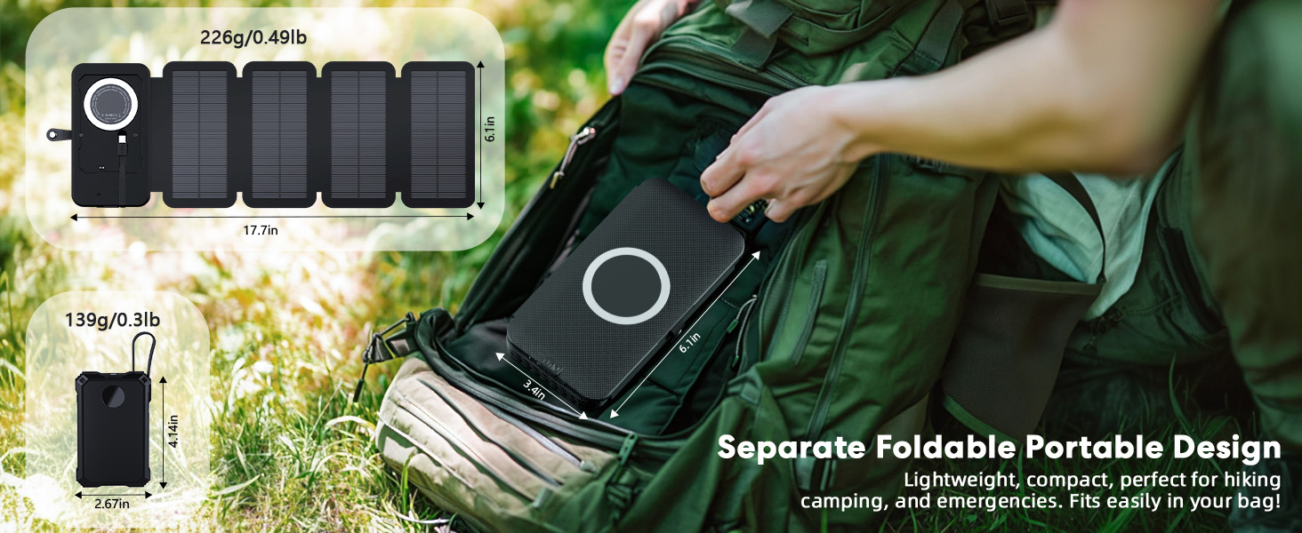 battery pack charger portable solar panel power bank solar charging power bank
