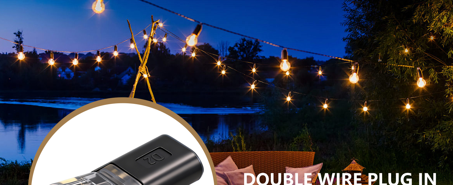 double wire lock-grip connector