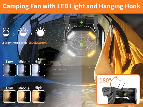 camping fan rechargeable