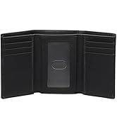 LOUEBICA Leather Trifold Wallet for Men RFID Blocking Minimalist Front Pocket Wallets with ID Window