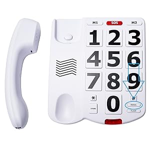 Super large button desktop telephone