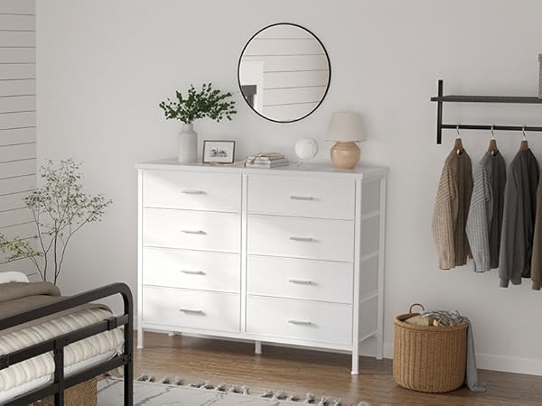 white dresser