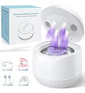 Dental Ultrasonic Retainer Cleaner Machine: 45kHz Dental Cleaning Pod with Digital Timer &amp; 200ML,...