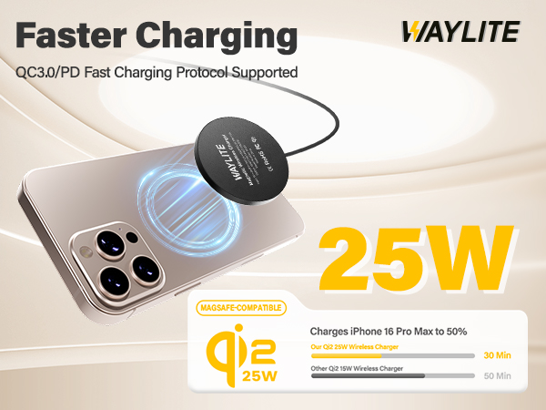 qi2 25w fast charger pad