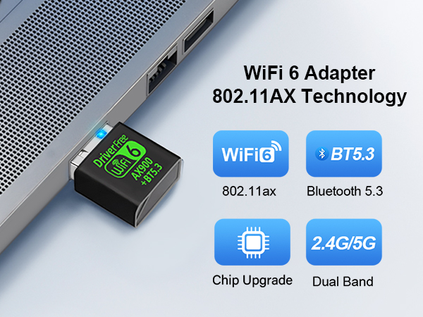 USB WiFi 6 Adapter for PC Desktop