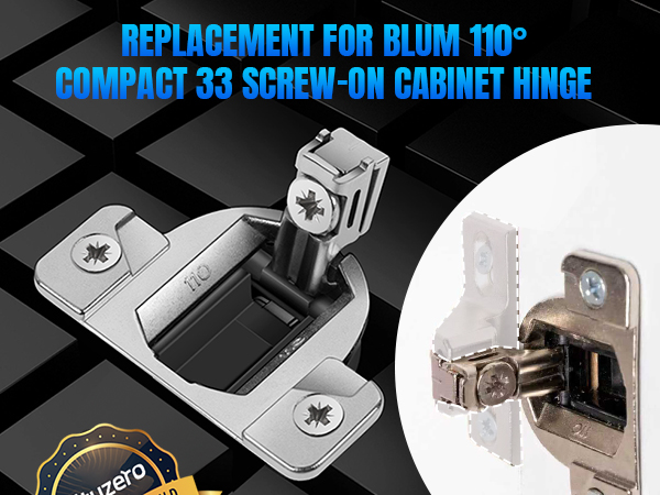 30.310-11.02 Blum Cabinet Hinges 110 Degrees Screw On Self Closing Compact 31 &amp; 33 Hinge