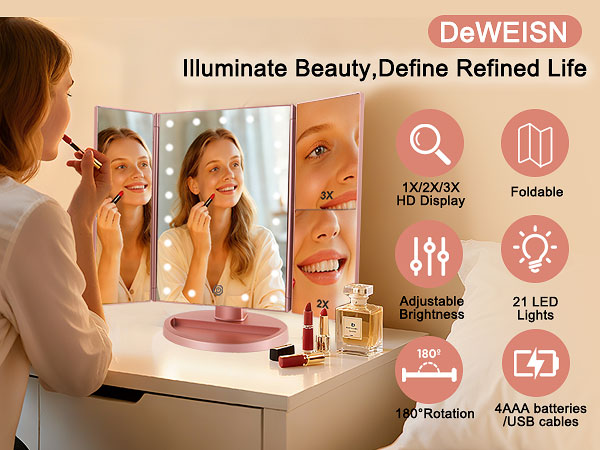 vanity mirror with lights