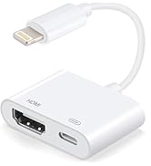 [Apple MFi Certified] Apple Lightning to HDMI Adapter, Lightning Digital AV Adapter 1080P Video &amp;...