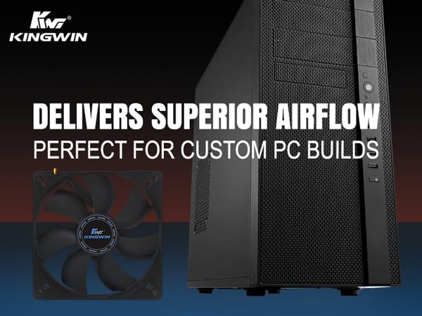 superior airflow delivery perfect for custom pc builds, CF-012LB, 120mm case fans