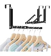 WLCSNG Over The Door Hooks, Extended Over The Door Clothes Hanger with 10 Ridges,Space-Saving Ove...