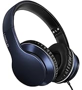 LORELEI X6 Over-Ear Headphones with Microphone, Lightweight Foldable &amp; Portable Stereo Bass Headp...