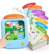 JoyCat Kids Learning Tablet: 156 Pages Tap-to-Read Flash Cards with 20 Listen &amp; Find Games, Monte...