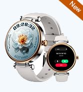 TOZO S8 AMOLED Smart Watch for Women, 1.32" HD Color Screen, Health Tracker Ladies Watch with Sle...