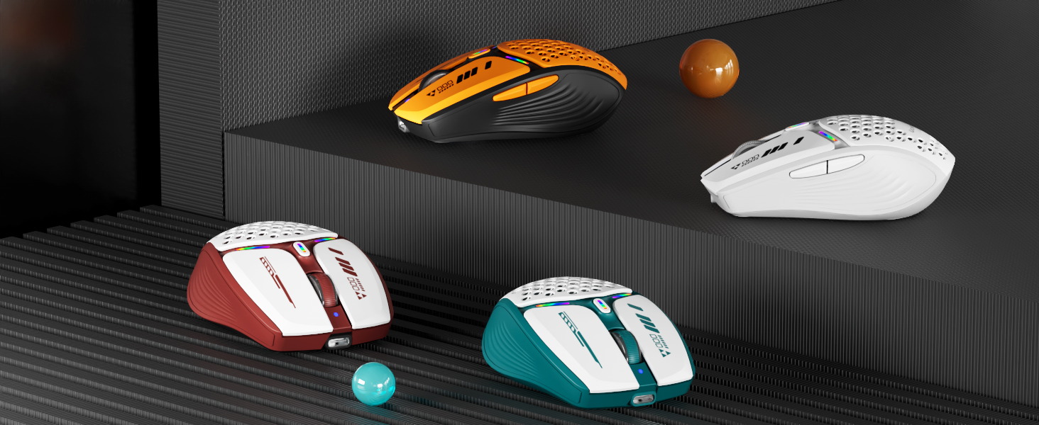wireless mouse orange