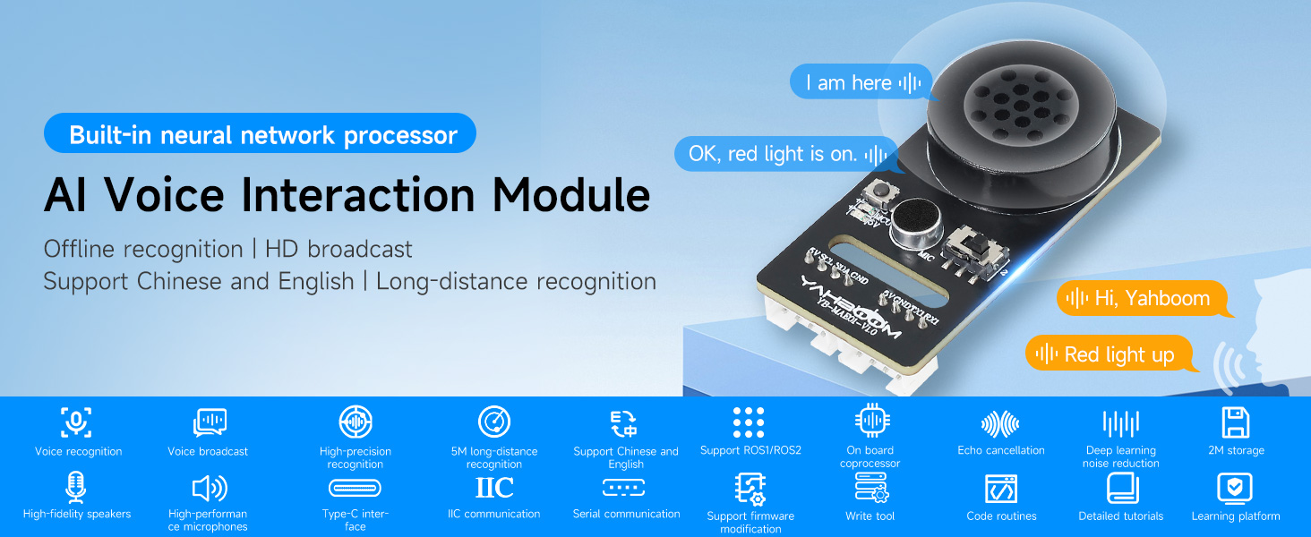 AI voice interaction module Customized voice command development