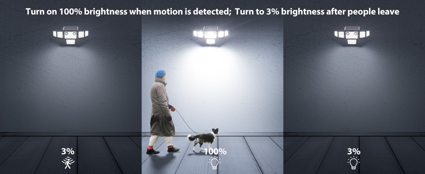 motion solar lights